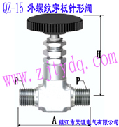 QZ-15 ݼyyQZ-15 Males Screw Wall-separting Needle Valve